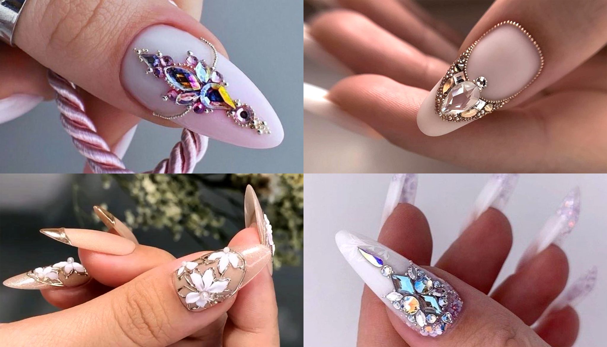 Intricate and beautiful nail art design
